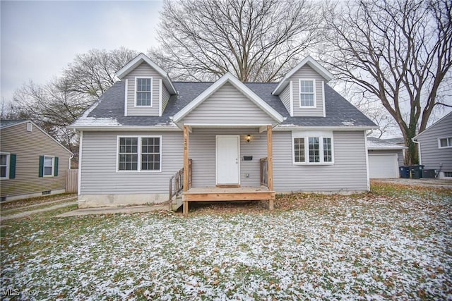 cape cod house with cooling unit