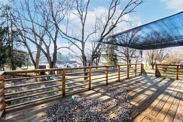 view of wooden terrace