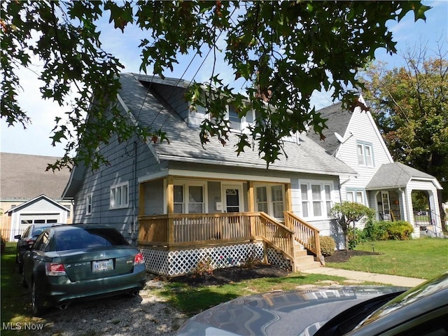 view of front of home featuring a porch