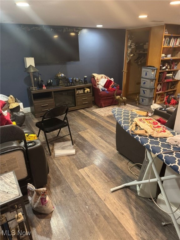 interior space featuring hardwood / wood-style floors