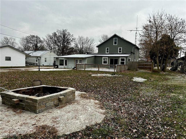 view of rear view of house