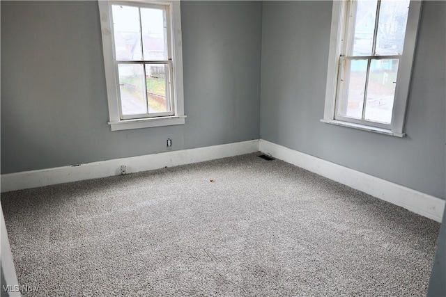 view of carpeted empty room