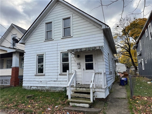 view of back of property