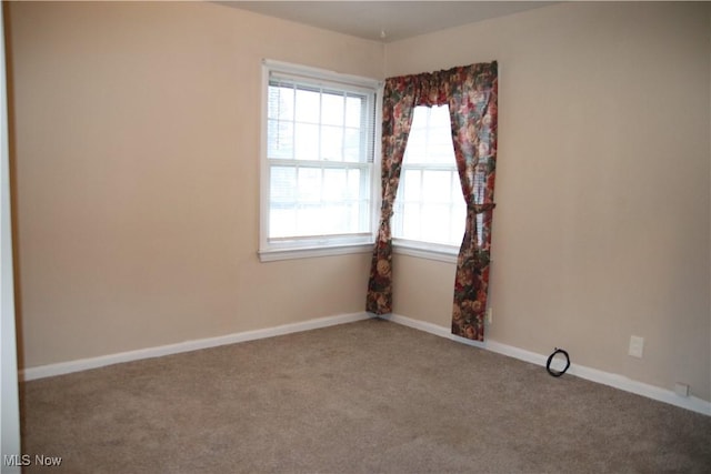 view of carpeted empty room