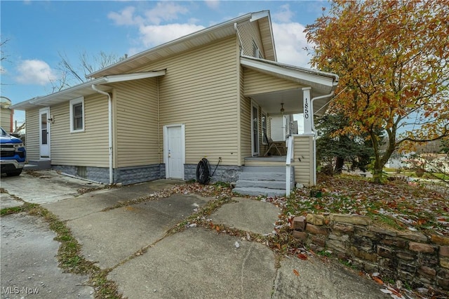 view of rear view of property