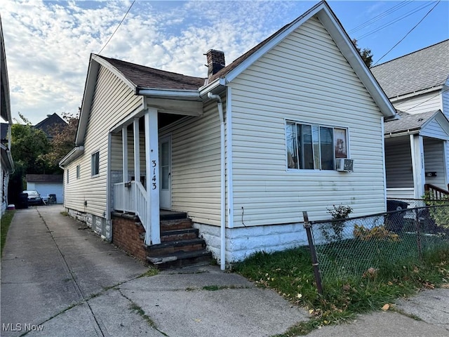 view of bungalow-style home