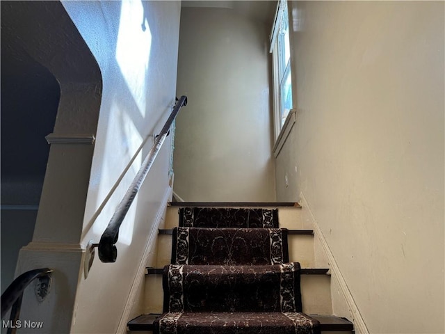 view of stairs