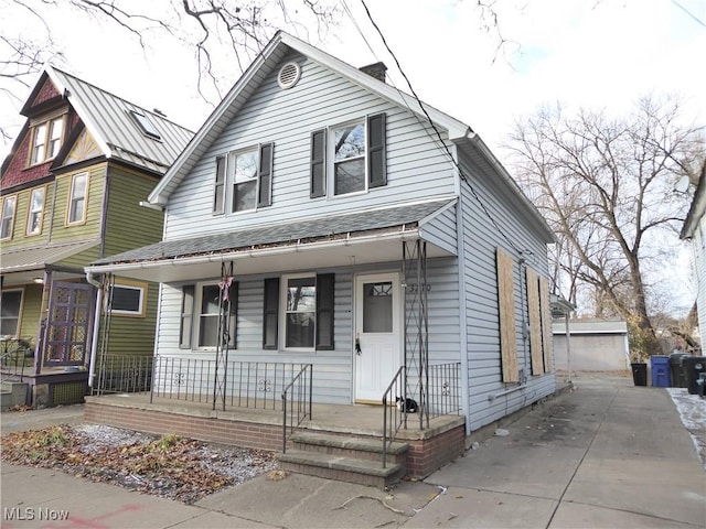 view of front of house with a porch