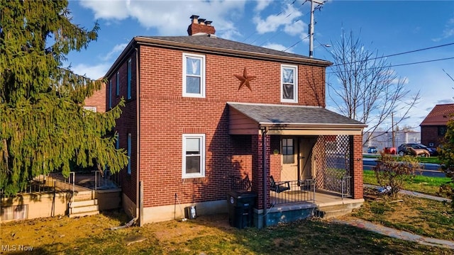 view of rear view of property