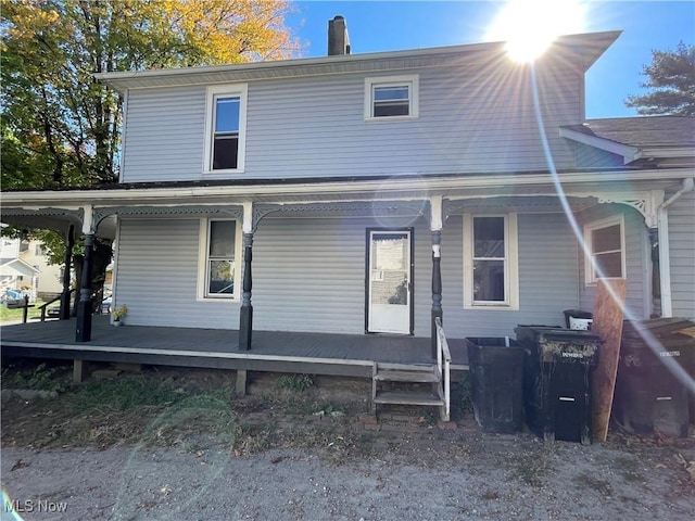 view of rear view of property