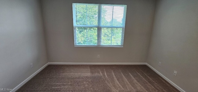 view of carpeted empty room