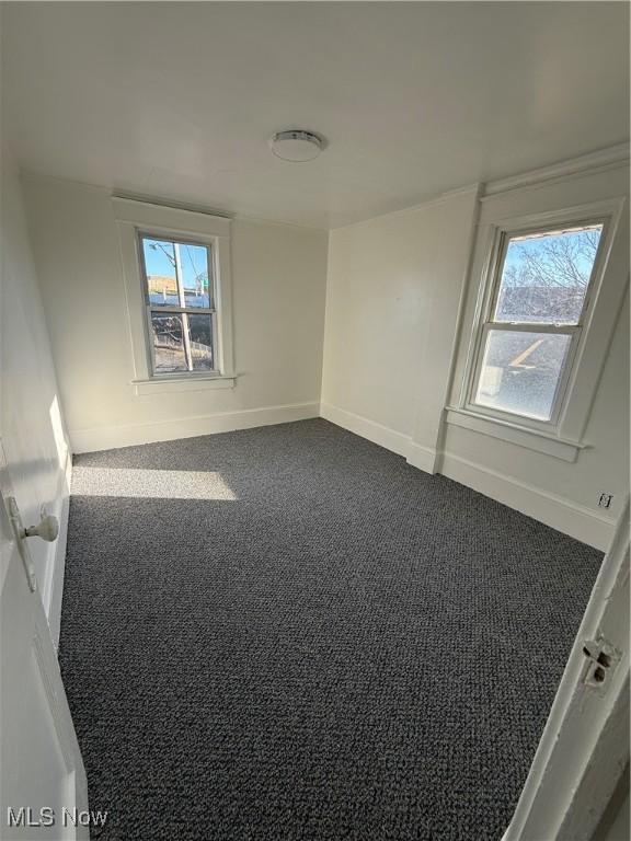 empty room with carpet flooring and a healthy amount of sunlight