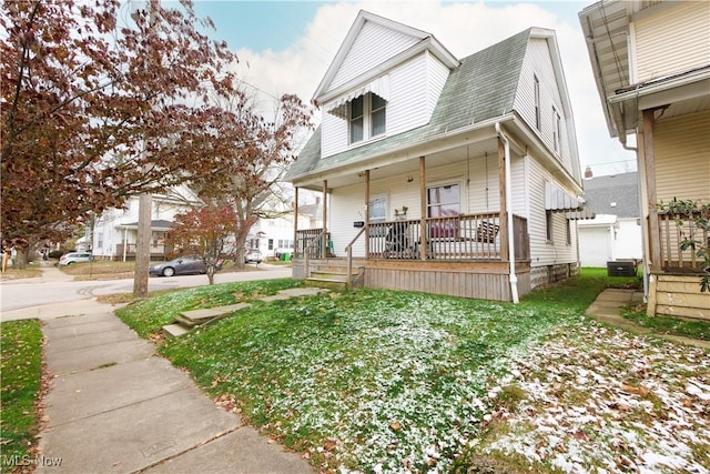 view of front of home featuring a porch