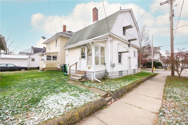 exterior space featuring a yard