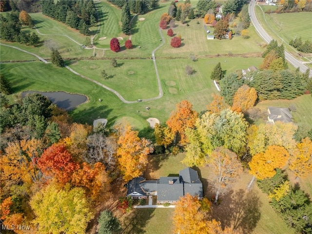 drone / aerial view featuring a rural view