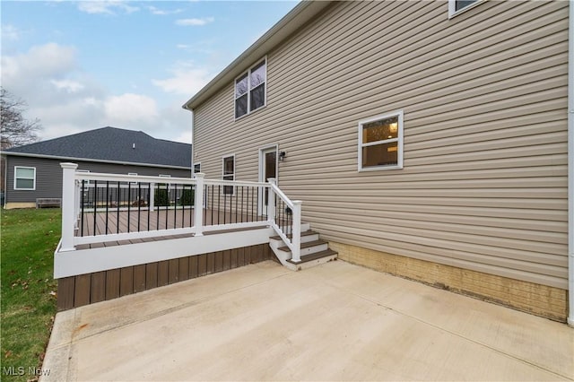 rear view of property with a patio