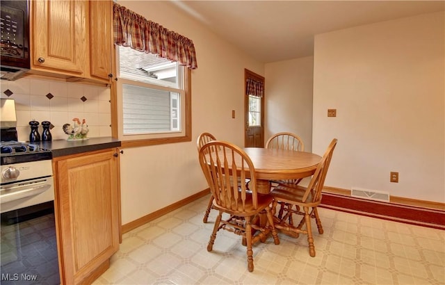 view of dining area