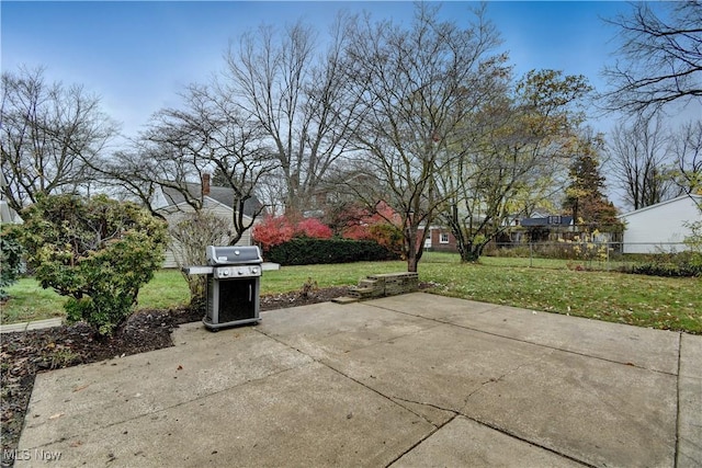 view of patio / terrace with area for grilling