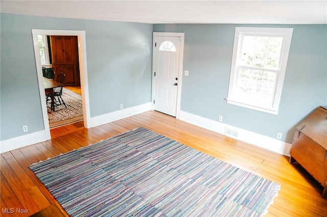 4101 Canfield Rd, Canfield, OH 44406 - foyer entrance with hardwood / wood-style flooring and plenty of natural light