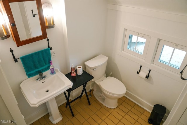 4101 Canfield Rd, Canfield, OH 44406 - half bathroom with toilet and tile patterned flooring