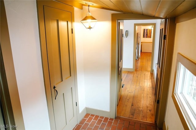 4101 Canfield Rd, Canfield, OH 44406 - corridor featuring baseboards and lofted ceiling