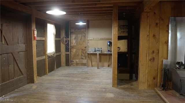 4101 Canfield Rd, Canfield, OH 44406 - basement with hardwood / wood-style flooring