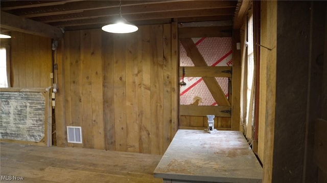 4101 Canfield Rd, Canfield, OH 44406 - interior space featuring wood walls
