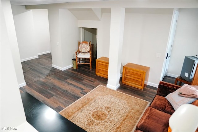 4101 Canfield Rd, Canfield, OH 44406 - living area with dark wood finished floors