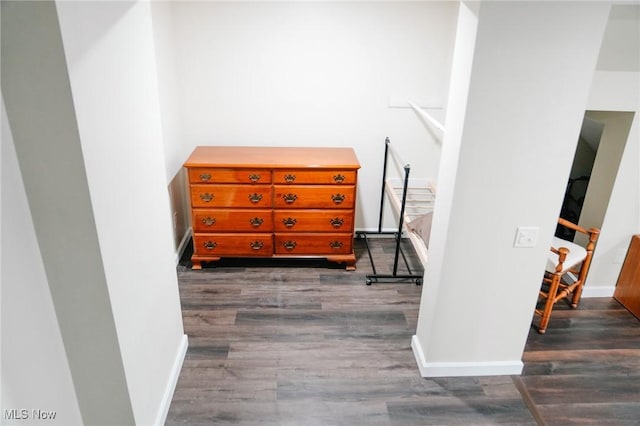 4101 Canfield Rd, Canfield, OH 44406 - corridor with dark wood finished floors and baseboards