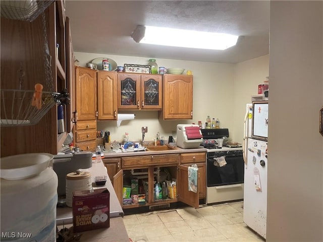 kitchen with white appliances