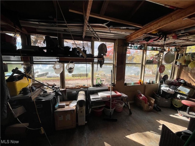 sunroom / solarium with a wealth of natural light