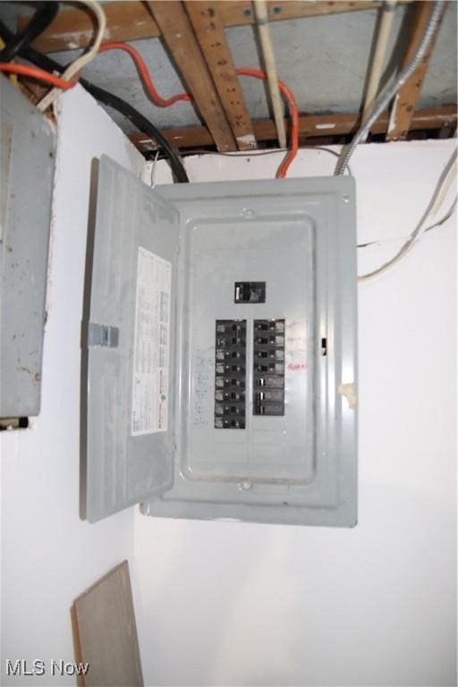 utility room with electric panel