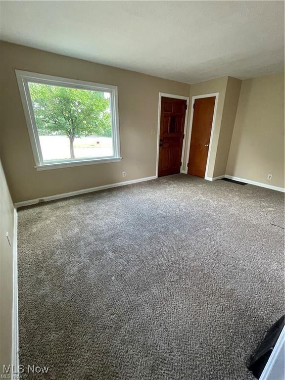 view of carpeted empty room