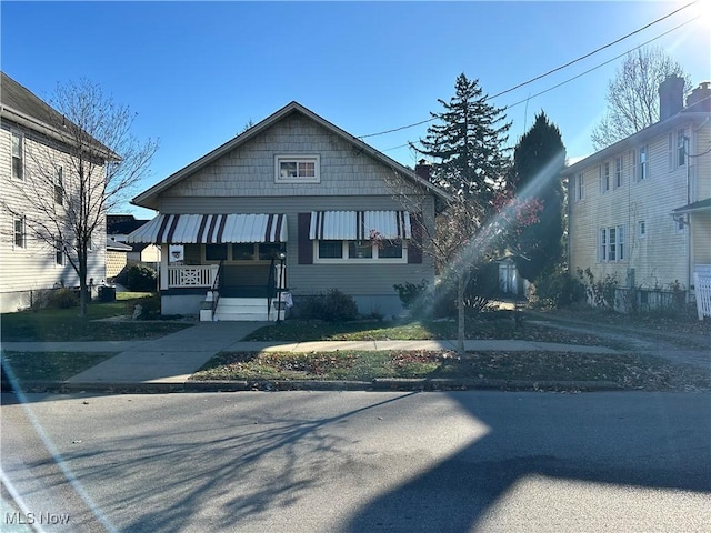 bungalow-style house featuring a porch