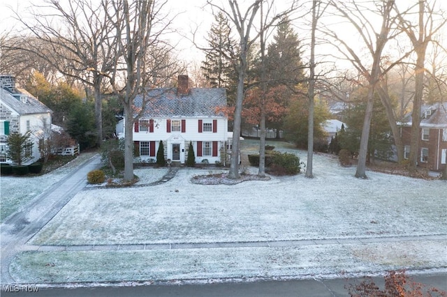 view of colonial-style house