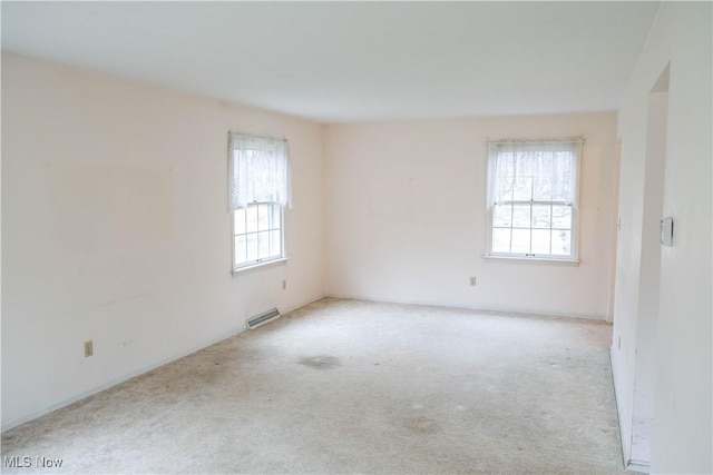 view of carpeted empty room