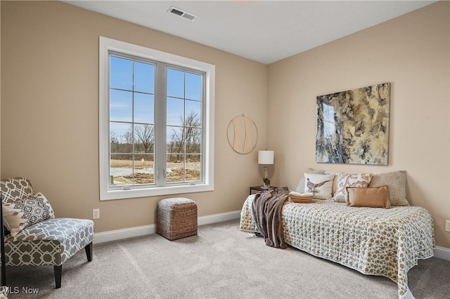 bedroom with carpet flooring