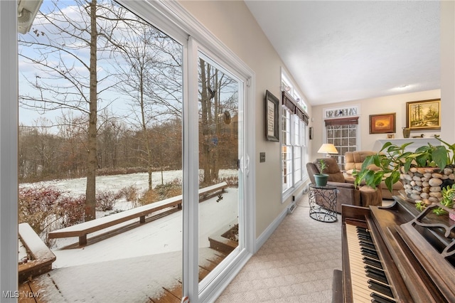 view of sunroom / solarium