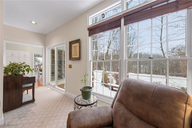 sunroom / solarium with a healthy amount of sunlight