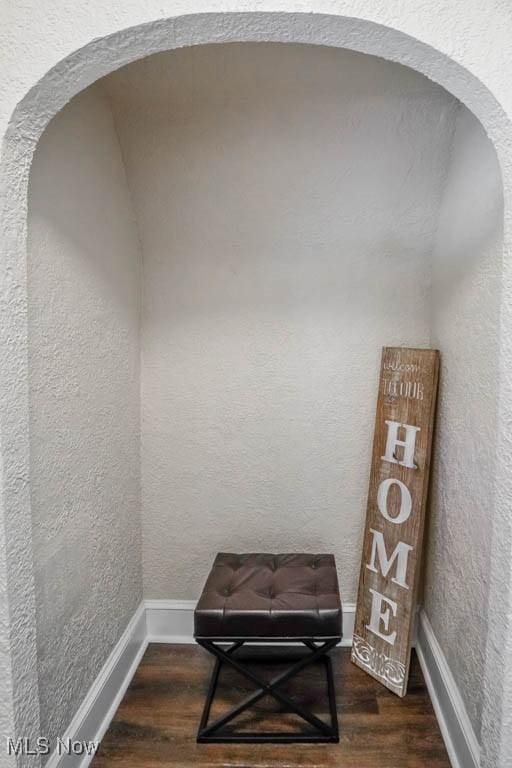 interior details with wood-type flooring