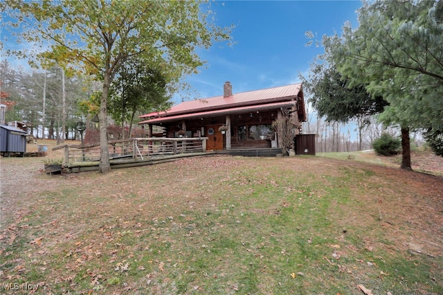 view of rear view of property