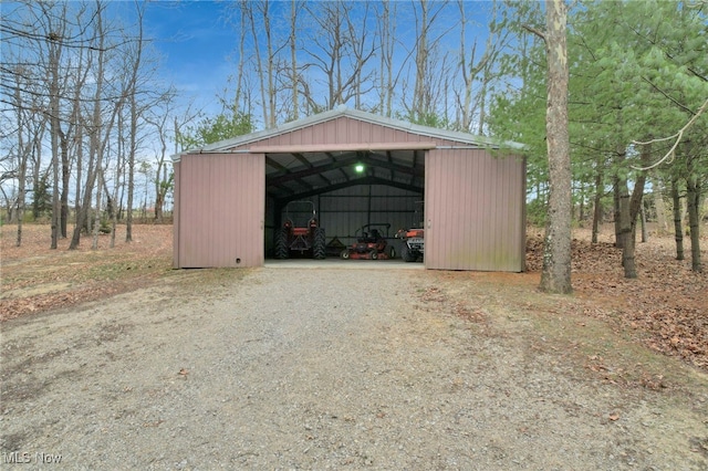 view of outdoor structure