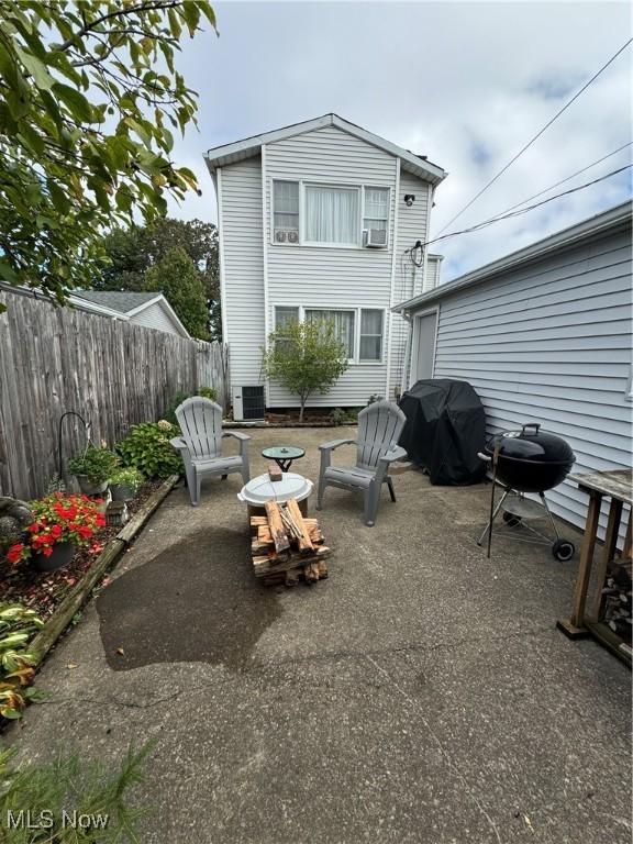 view of patio featuring grilling area