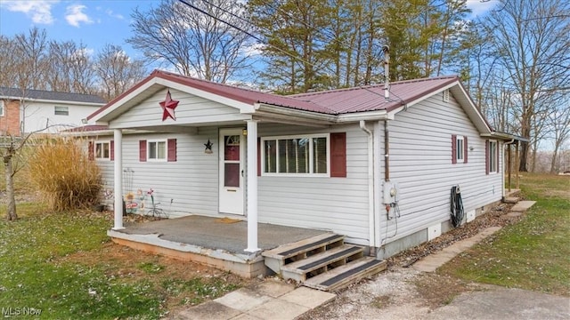 view of front of home