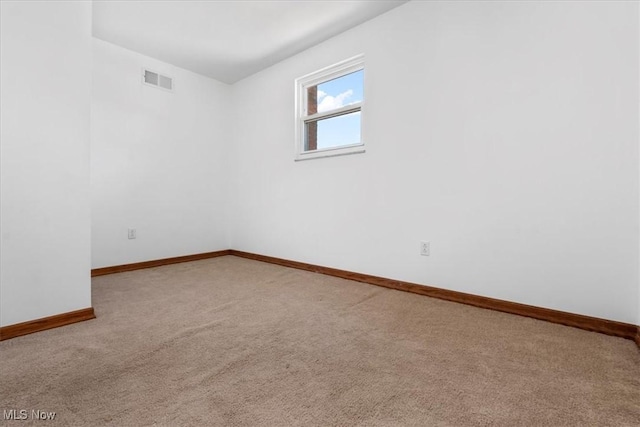 view of carpeted empty room