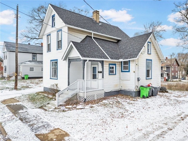 view of front of home