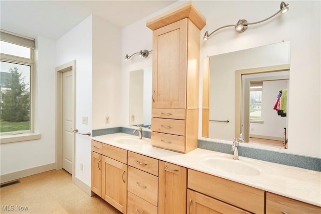 bathroom featuring vanity