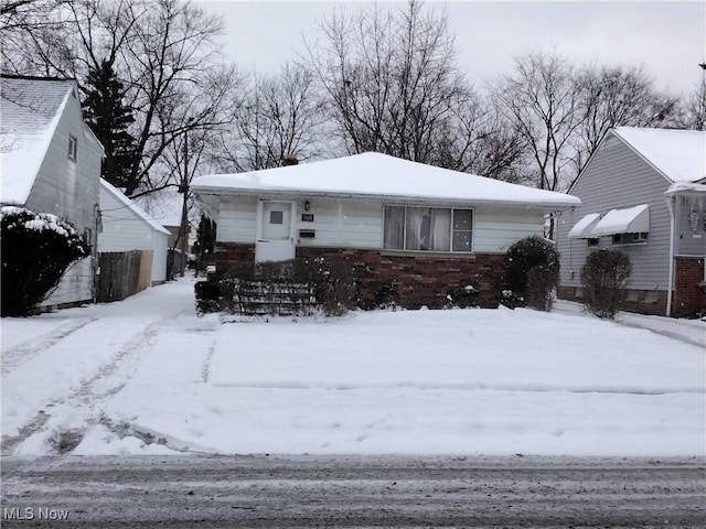 view of front of home