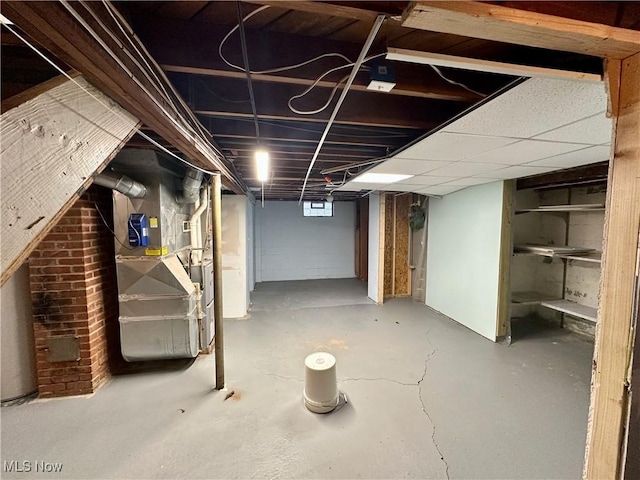 view of basement