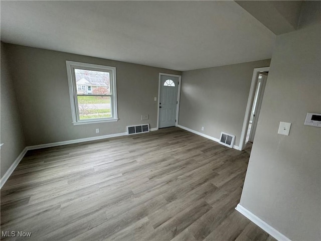 foyer featuring light hardwood / wood-style floors